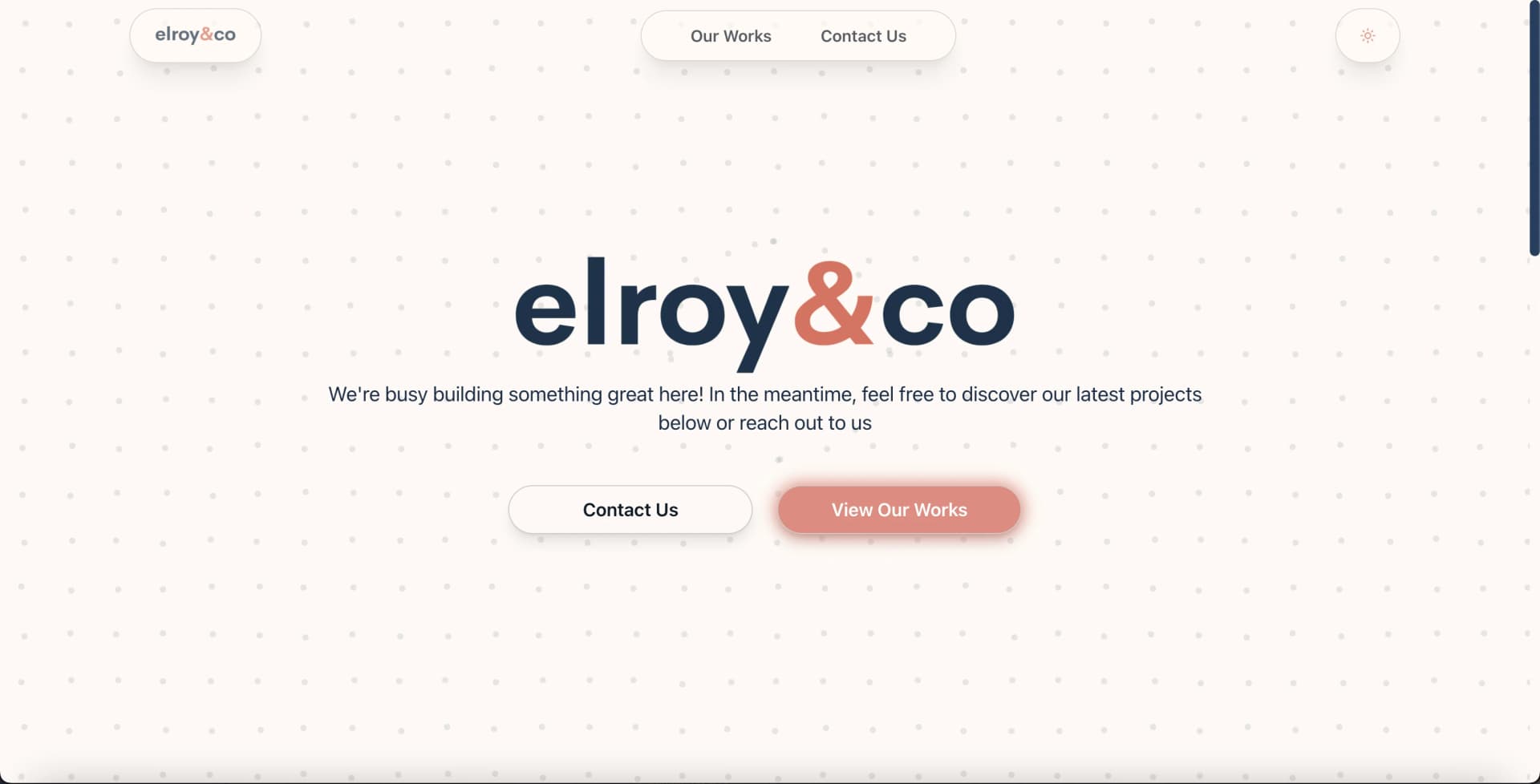 Elroy & Co Landing Page